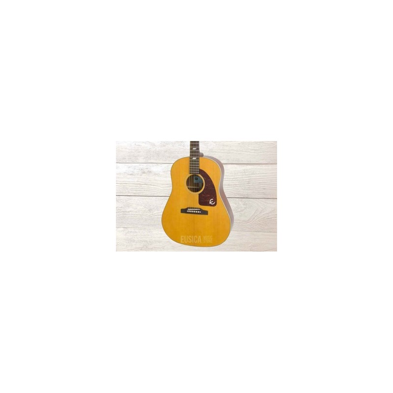 Epiphone Original Texan, Antique Natural, Guitarra Electroacústica con case