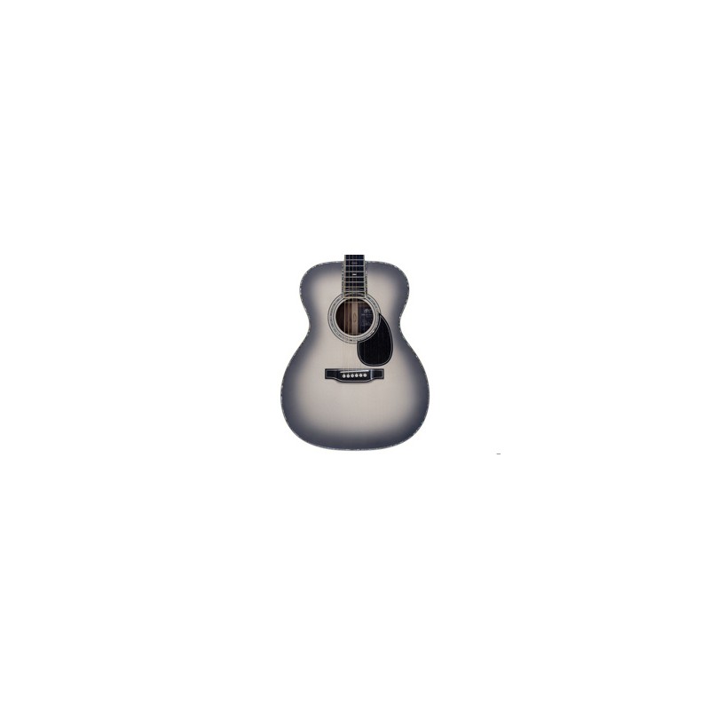 Martin OM-45 John Mayer Platinum Anniversary, Platinum Gray Burst Top with Platinum, Guitarra Acústica