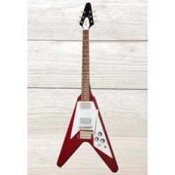 Gibson Flying V Custom 1967, Reissue VOS, Sparkling Burgundy, Guitarra Eléctrica con case