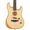 Fender American Acoustasonic Strat, Natural, Guitarra Electroacústica con Gig bag